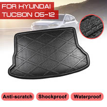 Alfombrilla para maletero trasero de coche, alfombra impermeable, bandeja antibarro, revestimiento de carga para Hyundai Tucson 2005-2012 2024 - compra barato