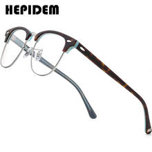 HEPIDEM Acetate Optical Glasses Frame Women 2020 New Retro Vintage Round Eyeglasses Prescription Spectacles Myopia Eyewear 9131 2024 - buy cheap