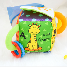 Baby Toys Animal Cube Soft Plush Baby Toys With Sound Baby Rattle Body Building Ball Newborn Educational Toys High Quality 2024 - buy cheap