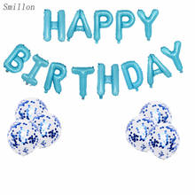 Combinación de globos azules para fiesta de cumpleaños, decoraciones para fiesta de cumpleaños para niños y adultos, globos de cumpleaños 2024 - compra barato