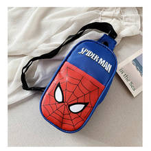 Disney new Korean children's casual messenger bag boy shoulder bag children cartoon spiderman chest small bag 2024 - buy cheap