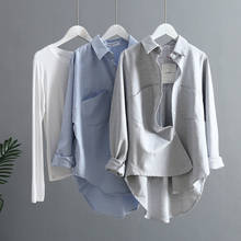 Новая мода весна осень женская блузка корейский длинный рукав женские топы и блузки винтажные женские рубашки kz067 2024 - купить недорого