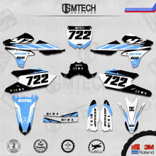 DSMTECH-calcomanías de fondo gráficas de equipo personalizadas, pegatinas personalizadas de 3M para 14-18 YZ250F 15-19 YZ250FX WRF250 14-17 YZ450F 007 2024 - compra barato