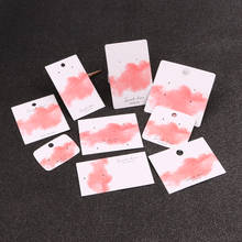 Wholesale 100Pcs/Lot Multi Designs Earrings Card Pink Cloud Jewelry Necklace Cards Ear Studs Hairpin Packaging Display Cards 2024 - buy cheap