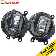 Cawanerl For Peugeot 207 2006-2012 Car LED Fog Light Daytime Running Lamp DRL 12V White Styling High Bright 2 Pieces 2024 - купить недорого