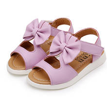 New Fashion Bow 1-10 -12 Years Shoes For Baby Girls Sandals Little Girl Princess Sandals Kids Flat Summer Children'S Beach Shoes 2024 - buy cheap