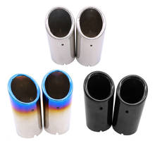 1 Pair Car Rear Exhaust Tail Pipe Muffler Throat For Volkswagen VW golf 5 6 7 Jetta 6 Scirocco Sagitar Passat B6 B7 B8 1.4T TSI 2024 - buy cheap