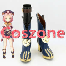 Genshin Impact Diona Blue Cosplay Shoes Boots Halloween Carnival Cosplay Costume Accessories 2024 - buy cheap