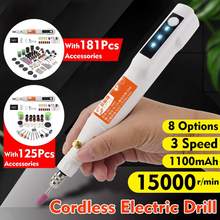 Mini DIY Cordless Electric Grinder Drill 3 Speed Adjustable USB Grinding Accessories Set Power Tools Engrave Pen 2024 - buy cheap