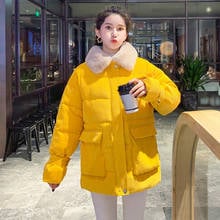 2022 New Arrival Fashion Corduroy Solid Jackets Coat Women Winter Zipper Thick Down Cotton Coats Casual Warm Oversized Outwear 2024 - buy cheap