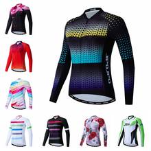 Weimostar-camiseta feminina para ciclismo, manga longa, outono, equipe, esportes, bicicleta, mtb, maillot, camisa, primavera 2024 - compre barato