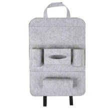 Multi-Pocket Car Seat Back Organizer Wool Felt Storage Container Hanging Box Multifunction Vehicle Storage Bag Car-styling 2024 - buy cheap