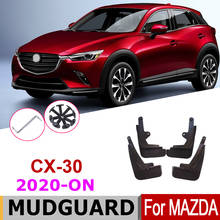 Para-lamas frontais e traseiros para mazda cx30 por 4 peças, acessórios para carros 2020 2024 - compre barato