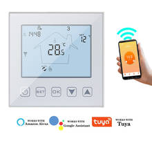 Termostato inteligente de 220v 3a/16a, controle de temperatura para piso, aquecimento de água, termostato funciona com tuya 2024 - compre barato