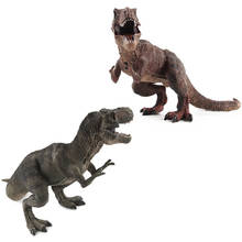 Большой размер Дикая жизнь Тираннозавр Рекс Динозавр игрушка пластик играть в игрушки динозавров модель фигурки дети мальчик подарок 2024 - купить недорого