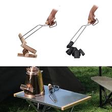 Portable Outdoor Stainless Steel Fire Tongs BBQ Stove Burning Table With Carbon And Extended Charcoal Clip Camping Duckbill Tong 2024 - buy cheap