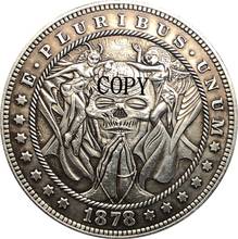 Hobo-Copia de moneda de dólar estadounidense, níquel, 1878-CC, tipo 155 2024 - compra barato
