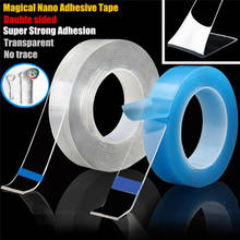 Cinta adhesiva de doble cara reutilizable, adhesivo extraíble, lavable, mágico, discos de lazo, dispositivo de pegamento, Nano, 1M, 30 Uds. 2024 - compra barato
