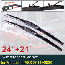 Escobilla de limpiaparabrisas RVR para Mitsubishi ASX 2011 ~ 2020, limpiaparabrisas delantero, accesorios para coche, 2012, 2013, 2014, 2015, 2016, 2017, 2018, 2019 2024 - compra barato