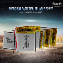 5pcs 3.7V 700mAh 603035 Lithium Polymer Li-Po li ion Rechargeable Battery cells For Mp3 MP4 MP5 GPS PSP mobile bluetooth 2024 - buy cheap