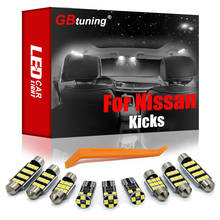 GBtuning Canbus LED Interior Light Kit 7PCS For 2016-2019 Nissan Kicks Car Dome Auto Bulb Trunk Lamp Accessories Reading Room 2024 - buy cheap