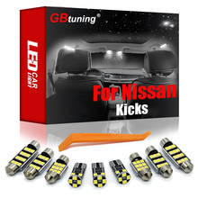 GBtuning-Kit de luz LED Canbus para Interior de coche, lámpara de maletero, accesorios de sala de lectura, para Nissan Kicks, 2016-2019, 7 Uds. 2024 - compra barato