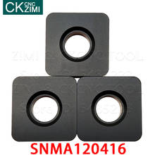 SNMA120416-inserto de carburo SNMA 120416 SNMA434, herramienta de torneado externo cuadrado, CNC, cortador de torno mecánico para hierro fundido, 10 piezas 2024 - compra barato