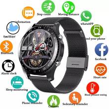 Reloj inteligente para hombre, pulsera con llamadas de voz, Bluetooth, para Android, samsung e IOS, PK, galaxy watch 3, rastreador de actividad cardíaca 2024 - compra barato