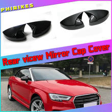 Pair for Audi A3 S3 8V RS3 Side Wing Mirror Covers Caps (Carbon Look) 2017 Replace 2015 2016 2018 2013 2014 2019 2024 - buy cheap