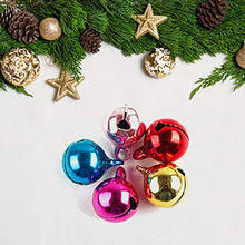 50Pcs/set New DIY Christmas Bells Pendants Charms Jingle Iron Colorful Loose Beads Tiny Bells Embellishments 2024 - buy cheap