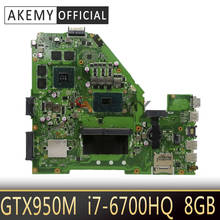 New!!! X550VX Motherboard For For For Asus X550VX X550VXK X550VQ Laptop Mainboard Motherboard  GTX 950M  I7-6700HQ 8GB 2024 - buy cheap