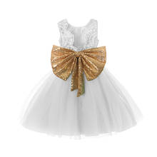 Детская одежда Одежда для маленьких девочек Летняя праздничная одежда для девочек, платье принцессы с цветочной вышивкой бальное платье с бантом, 12 месяцев 2024 - купить недорого
