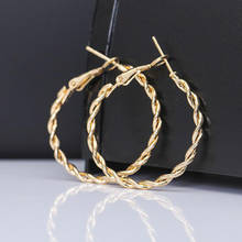 2020 New Golden Hoop Earrings Women Girls Fashion Hollow Circle Earring Wedding Party Jewelry Gift Simple Elegant Ear Ring 2024 - buy cheap
