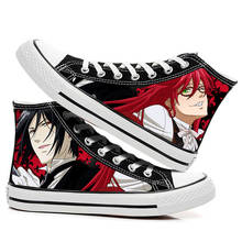 Anime Black Butler Ciel Sebastian Casual Canvas Shoes Sneakers 2024 - buy cheap