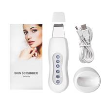 Ultrasonic Skin Scrubber Cleanser Face Cleaning Machine Acne / Dead Skin Removal Facial Massager Ultrasound Peeling Clean Tone 2024 - buy cheap