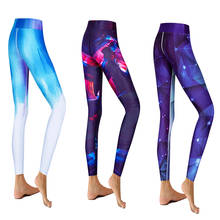 Print Yoga Pants Women Sports Leggings Push Up High Waist Breathable Fitness Running Leggins Sportswear Slim Gym Tights 2024 - buy cheap