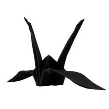 Origamic (preto) truques de magia scarve para papel guindaste mágico palco barra de rua ilusões acessórios truques adereços comédia magia 2024 - compre barato