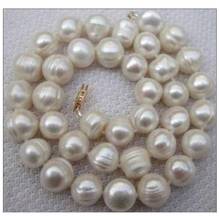 10-11MM WHITE SOUTH SEA BAROQUE PEARL NECKLACE 18INCH 2024 - buy cheap