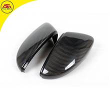 Carbon fiber replacement type back looking mirrors rearview mirror covers side wing mirror caps for Volkswagen/VW Tiguan 2012+ 2024 - buy cheap