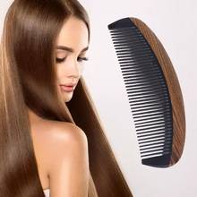 Natural Green Sandalwood Ox Horn Wood Comb Beard Makeup Tool Massage Hair Care New 1PC 2024 - buy cheap