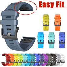 20 26 22MM Silicone Quick Release Watchband Strap for Garmin Fenix 6X Pro Watch Easyfit Wrist Band Strap For Fenix 6 Pro Watch 2024 - buy cheap