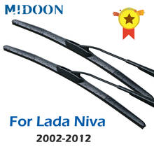 MIDOON Hybrid Wiper Blades for Lada Niva Fit Hook Arms 2002 2003 2004 2005 2006 2007 2008 2009 2010 2011 2012 2024 - buy cheap