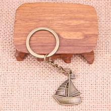 20pcs New Fashion Keychain 30x25mm ship boat Pendants DIY Men Jewelry Car Key Chain Ring Holder Souvenir For Gift 2024 - buy cheap