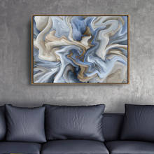 Modern Abstract Marble Textured Canvas Painting Unique Wall Art Poster and Prints for Living Room Interior Home Decor 2024 - buy cheap