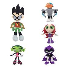 25cm Cute Soft Cartoon Movie Teen Titans Go Stuffed Doll toy Teenager Heros Raven Robin Beast Boy plush toy gifts for children 2024 - buy cheap