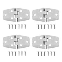 4x Stainless Steel Marine Boat Caravan Yacht Door Hatch Cabin Hinge Strap 2024 - buy cheap