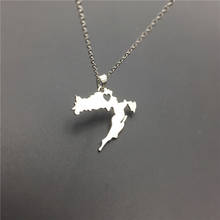 Wholesale Stainless Steel Croatia Map Pendant Necklaces For Women Silver Color Choker Gift Croatian Jewelery Custom Necklace 2024 - buy cheap