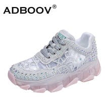 ADBOOV Lace Design Trendy Women Sneakers Rivets Fashion Shoes Ladies 2024 - buy cheap