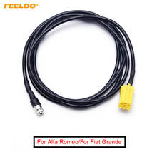 Feeldo mini adaptador de carro para fiat grande punto alfa 3.5 # fd2812, dispositivo de áudio com 20 peças iso de 6 pinos para 159mm, adaptador de cabo auxiliar externo para fiat grande punto, alfa 2024 - compre barato