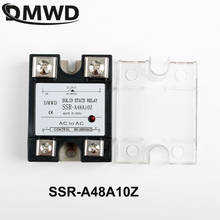 Relé de estado sólido SSR-10AA 10a 90-280v ac a 24-480v ac SSR-A48A10Z relé de estado sólido com luz indicadora ssr 10aa 2024 - compre barato